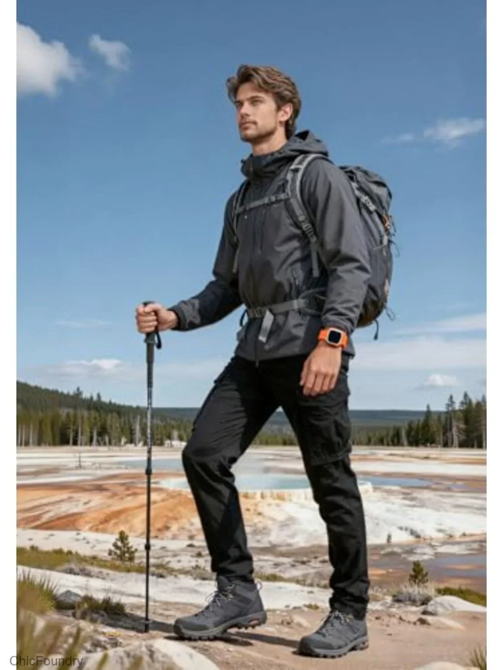 Slim Fit Cargo Pants, 100% Cotton Twill, 7 Utility Pockets, Work & Outdoor
